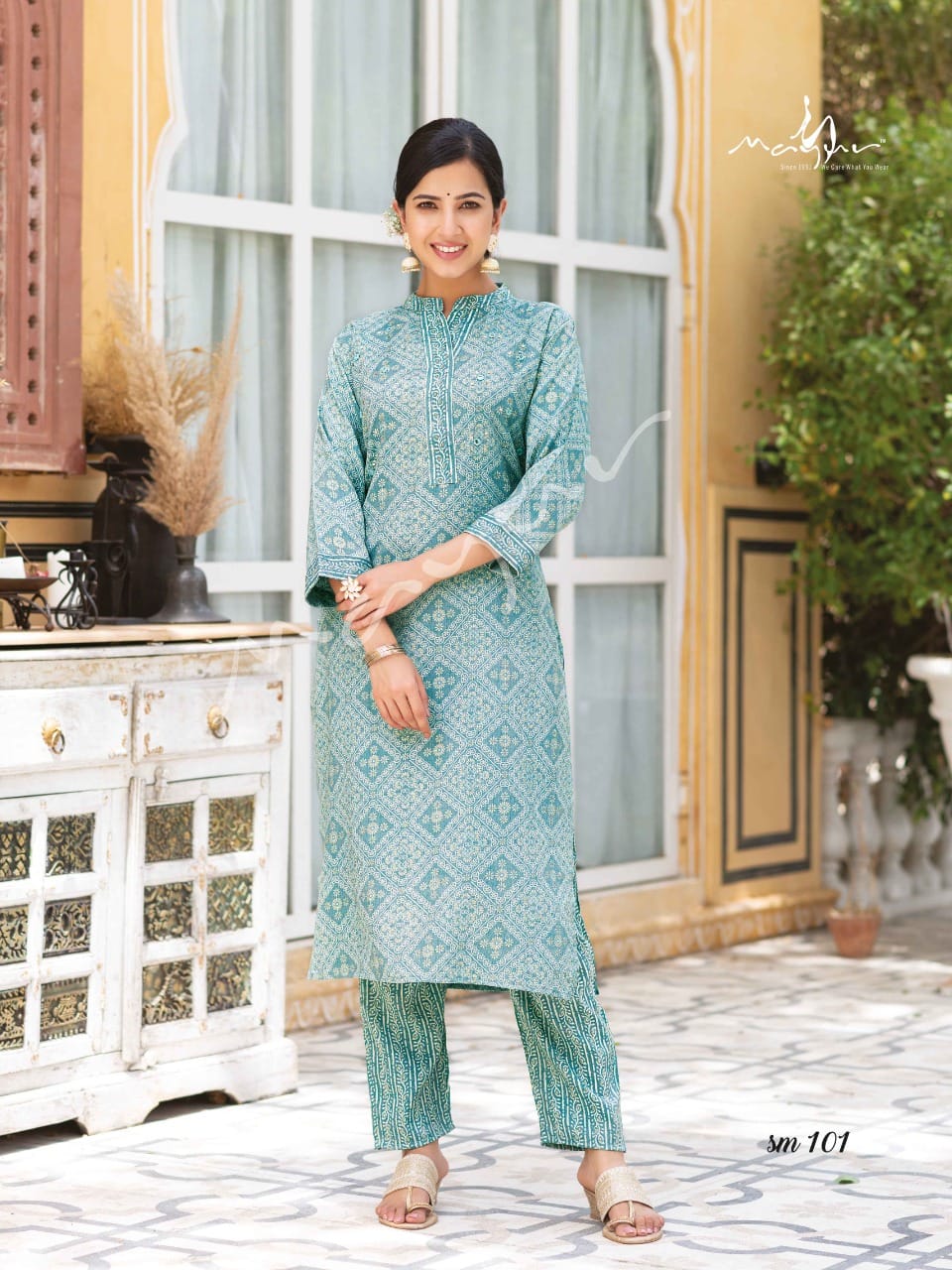 Mayur Sue Mue Fancy Ethnic Wear Rayon Printed Designer Kurti With Pant Collection